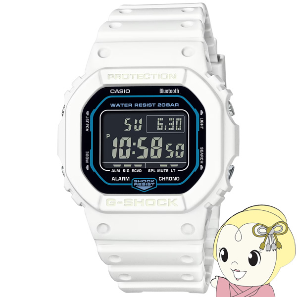 腕時計 CASIO カシオ G-SHOCK 5600シリーズ Bluetooth搭載 ホワイト DW-B5600SF-7JF/srm｜gioncard