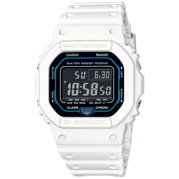 腕時計 CASIO カシオ G-SHOCK 5600シリーズ Bluetooth搭載 ホワイト DW-B5600SF-7JF/srm｜gioncard｜05