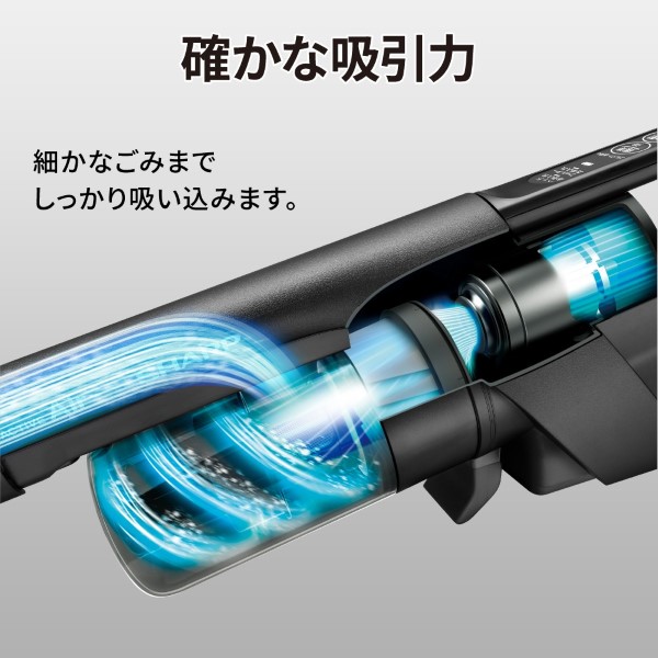 掃除機 SHARP シャープ サイクロン式スティッククリーナー ブラック RACTIVE Air EC-FR11-B/srmの画像
