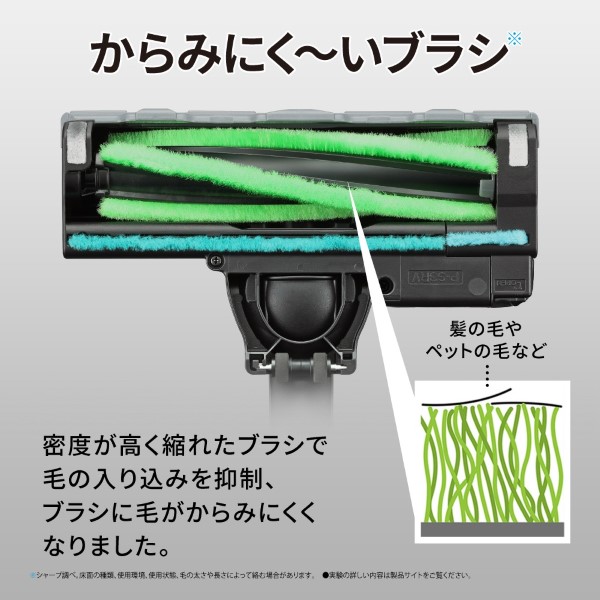 掃除機 SHARP シャープ サイクロン式スティッククリーナー ブラック RACTIVE Air EC-FR11-B/srmの画像