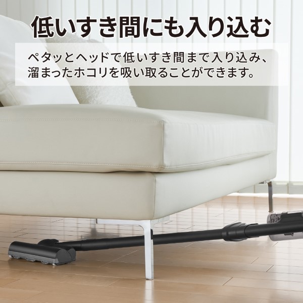 掃除機 SHARP シャープ サイクロン式スティッククリーナー ブラック RACTIVE Air EC-FR11-B/srmの画像
