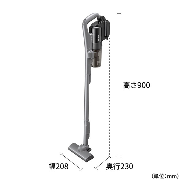 掃除機 シャープ SHARP コードレススティッククリーナー マイルームスティック サイクロン式 1.2kg アッシュグレー EC-PT3-H/srmの画像