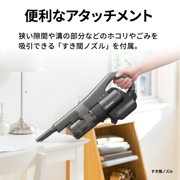 掃除機 シャープ SHARP コードレススティッククリーナー マイルームスティック サイクロン式 1.2kg アッシュピンク EC-PT3-P/srmの画像