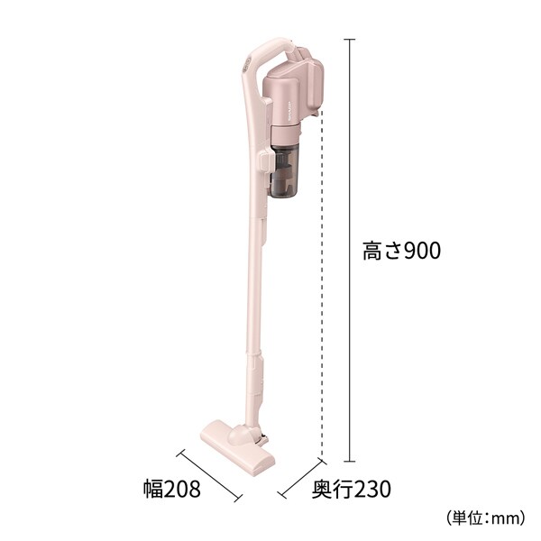 掃除機 シャープ SHARP コードレススティッククリーナー マイルームスティック サイクロン式 1.2kg アッシュピンク EC-PT3-P/srmの画像
