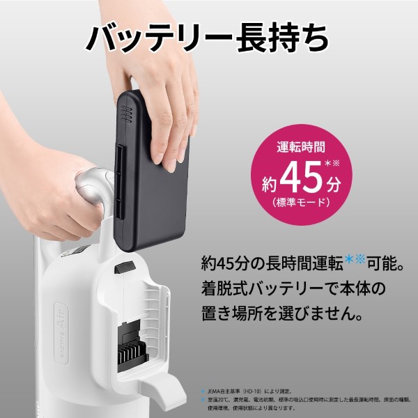掃除機 SHARP シャープ サイクロン式スティッククリーナー ブラック RACTIVE Air POWER EC-SR11-B/srmの画像