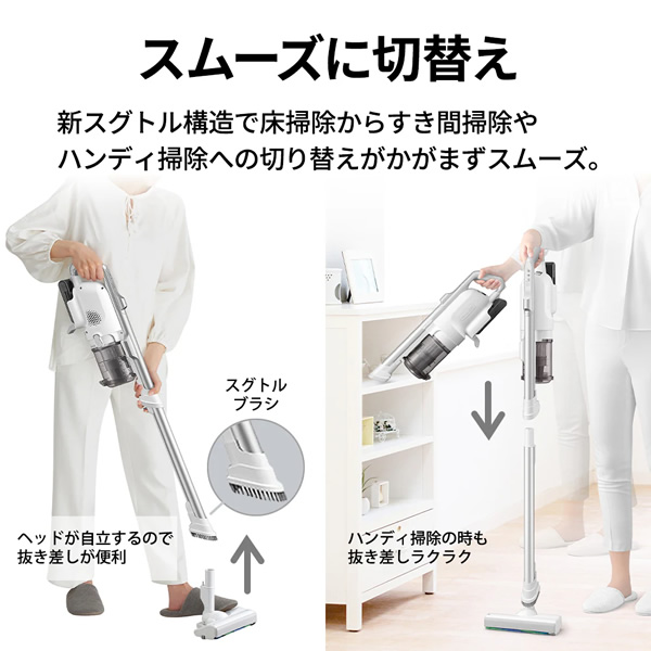 掃除機 SHARP シャープ サイクロン式スティッククリーナー ブラック RACTIVE Air POWER EC-SR11-B/srmの画像