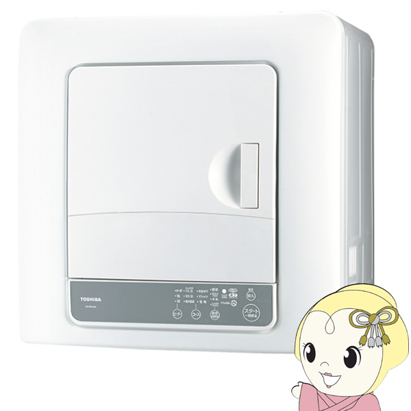 TOSHIBA（東芝） 衣類乾燥機 6kg ED-60A4-W ピュアホワイト ヒーター