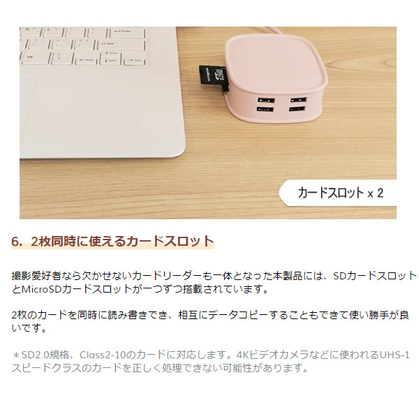 EGRET USB-Cドッキングステーション 1to10 ハンドバッグ型 ピンク EH23-XC-P/srm｜gioncard｜10