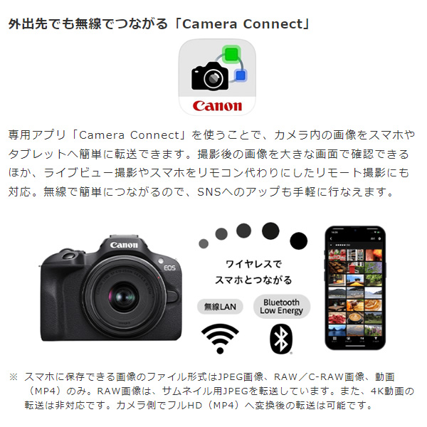 ミラーレス一眼カメラ Canon キヤノン EOS R100 ダブルズームキット EOSR100-WZK/srm | EOS | 08