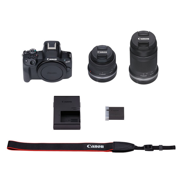 ミラーレス一眼デジタルカメラ Canon キャノン EOS R50 ダブルズームキット [ブラック]/srm_1
