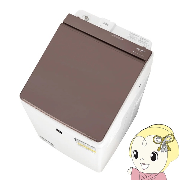 ����@ ���󊣑��@ �ݒu�� SHARP �V���[�v ����11kg ����6kg  �c�^ ES-PW11J-T ���Ȃ��� COCORO WASH �u���E���n/srm