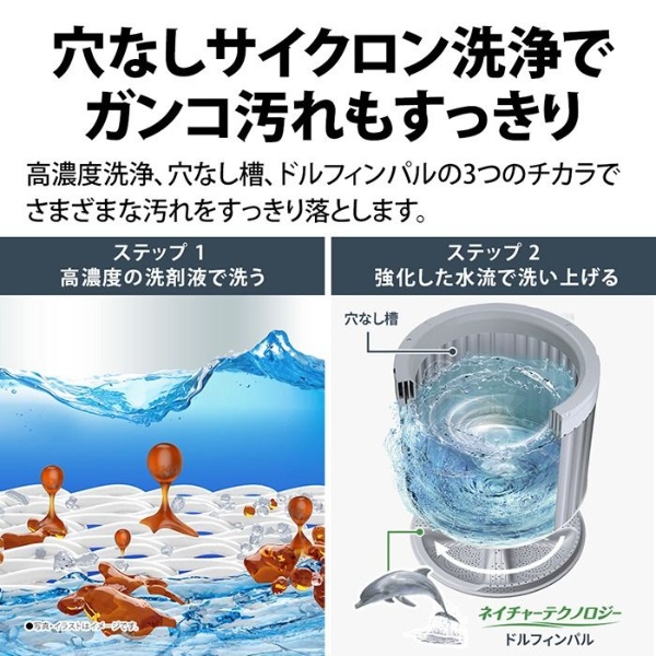 [予約]【京都は標準設置込み】洗濯機 シャープ 縦型全自動洗濯乾燥機 洗濯6.5kg 乾燥3.5kg 縦型洗濯乾燥機 穴なし槽 ES-TX6K-W ホワイト系/srmの画像