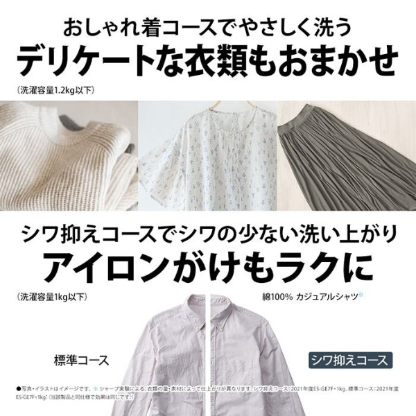 [予約]【京都は標準設置込み】洗濯機 シャープ 縦型全自動洗濯乾燥機 洗濯6.5kg 乾燥3.5kg 縦型洗濯乾燥機 穴なし槽 ES-TX6K-W ホワイト系/srmの画像