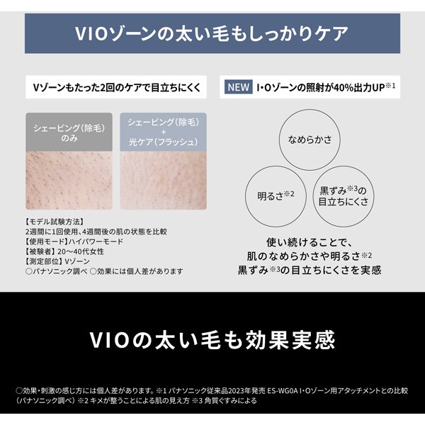パナソニック Panasonic 光エステ SMOOTHEPI（スムースエピ） パワー＆クール グレー ES-WG0B-H/srm | Panasonic | 05