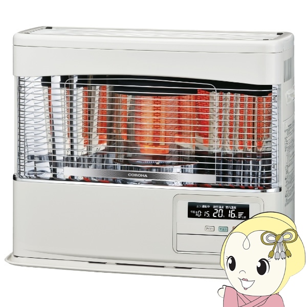 [予約]コロナ FF式輻射石油ストーブ FF-6825PR-W ホワイト PRシリーズ  FF式輻射（ラウンドタイプ） 木造18畳 コンクリート28畳 CORONA（コロナ） [予約]コロナ FF式輻射石油ストーブ FF-6825PR-W