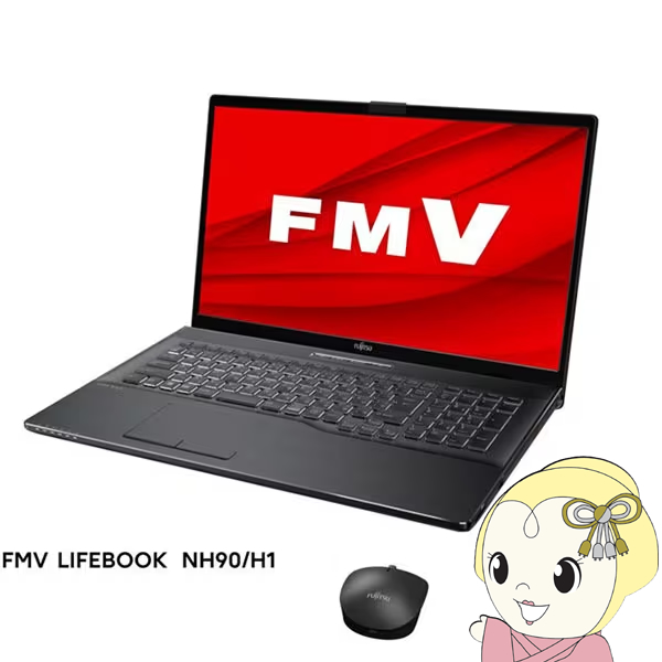 [予約]ノートパソコン 富士通 FMVN90H1B FMV NHシリーズ/17.3型ワイド/Core i7-12700H/メモリ16GB/SSD 512GB/BDXLドライブ/ブライトブラック/srm｜gioncard