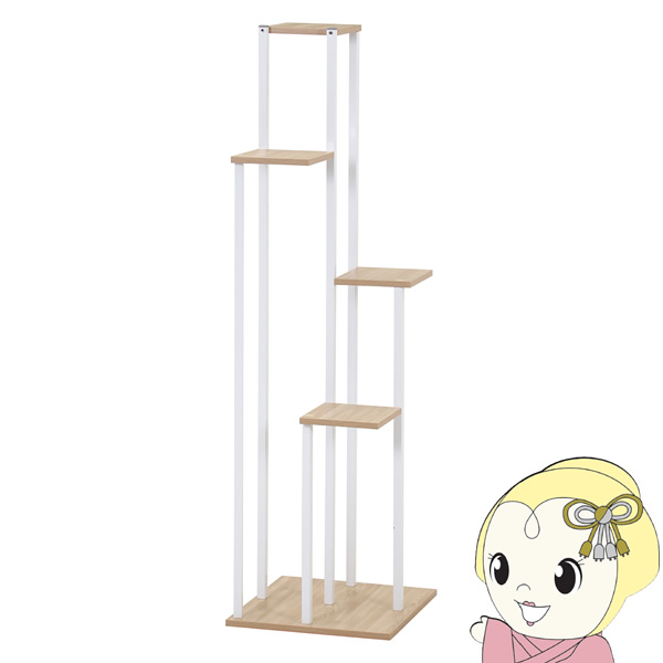 ディスプレイスタンド タワー型　ホワイト プランタースタンド　おしゃれ/srm