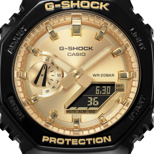 腕時計 ジーショック G-SHOCK 国内正規品  GA-2100GB-1AJF メンズ ブラック×ゴールド カシオ CASIO/srm｜gioncard｜03