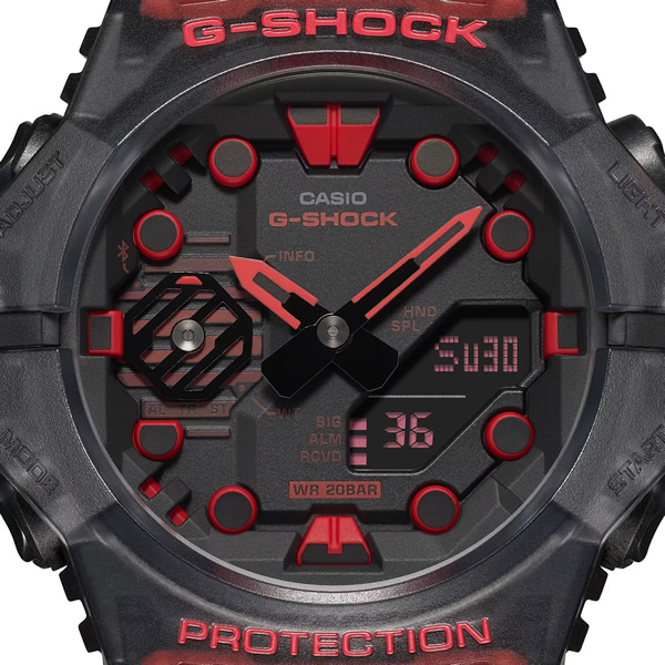G-SHOCK GA-B001G-1AJF CASIO 腕時計 カシオ スケルトン ブラック 黒 赤 スマートフォンリンク メンズ 国内正規品 国内モデル/srm｜gioncard｜04