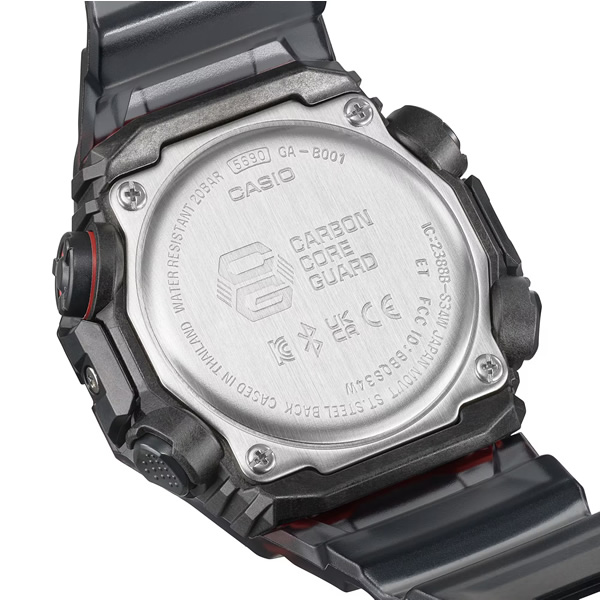 G-SHOCK GA-B001G-1AJF CASIO 腕時計 カシオ スケルトン ブラック 黒 赤 スマートフォンリンク メンズ 国内正規品 国内モデル/srm｜gioncard｜07