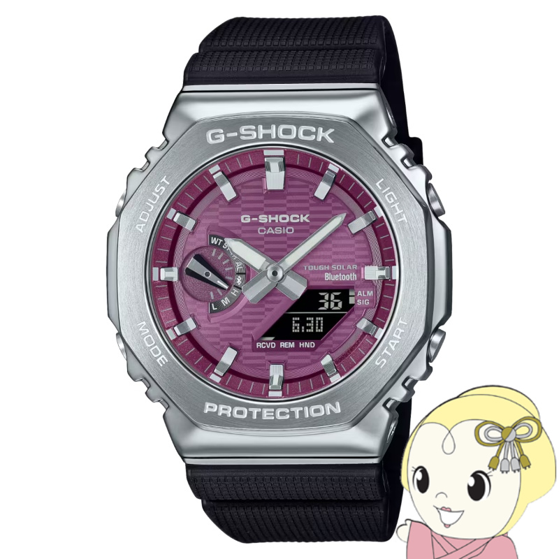 �r���v G-SHOCK 2100�V���[�Y Bluetooth �^�t�\�[���[ ���o�C�������N ���^���x�[�� 20�C���h�� �A�i�f�W ���b�h CASIO �J�V�I GBM-2100A-4BJF/srm