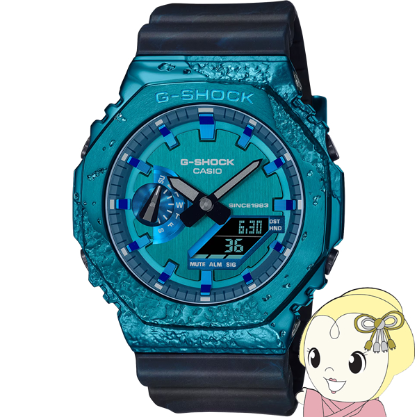 G-SHOCK CASIO カシオ Gショック 40th Adventurer's Srone コーディエライト ブルー メンズ腕時計 GM-2140GEM-2AJR 国内モデル アナデジ/srm