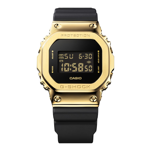 G-SHOCK GM-5600G-9JF CASIO カシオ 腕時計 メタルカバード 黒 ゴールド メンズ 腕時計 国内正規品 国内モデル デジタル/srm｜gioncard｜02