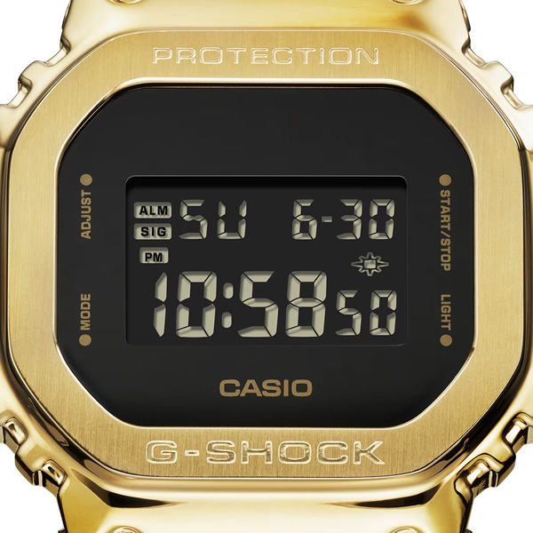 G-SHOCK GM-5600G-9JF CASIO カシオ 腕時計 メタルカバード 黒 ゴールド メンズ 腕時計 国内正規品 国内モデル デジタル/srm｜gioncard｜03