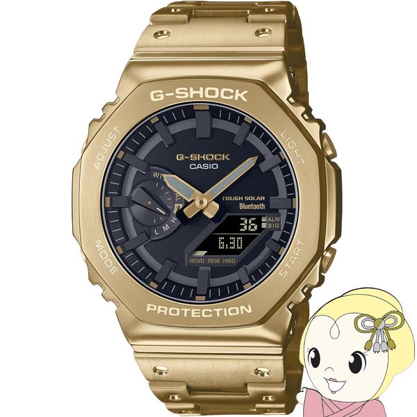 G-SHOCK 腕時計 CASIO カシオ フルメタル ゴールド Bluetooth ソーラー メンズ GM-B2100GD-9AJF/srm