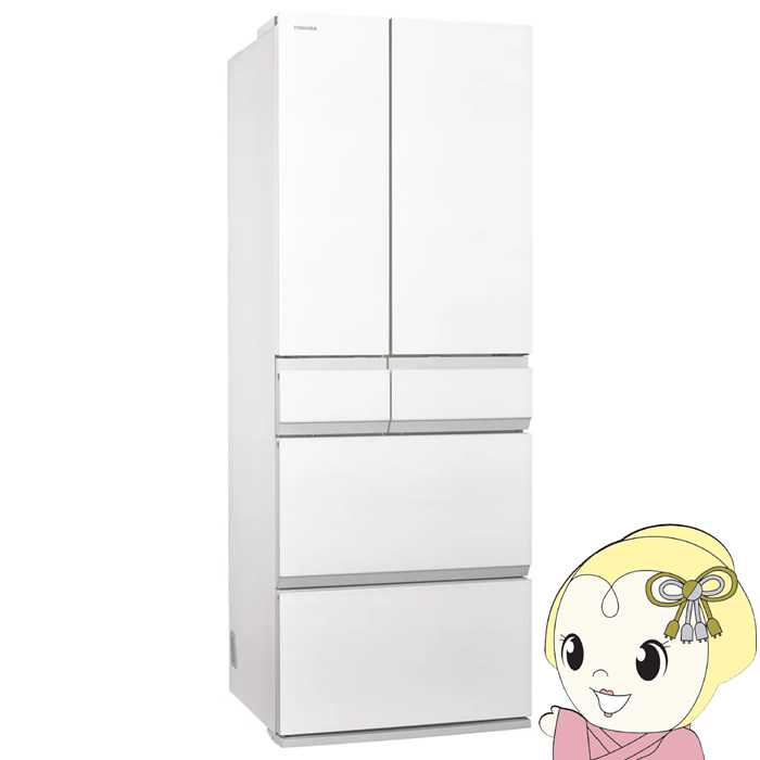 [�\�� 4/27�ȍ~]�①�� �y�W���ݒu��z ���� TOSHIBA 586L 6�h�A WFS�V���[�Y FREEZA �t���X�g�z���C�g GR-A590WFS-TW/srm