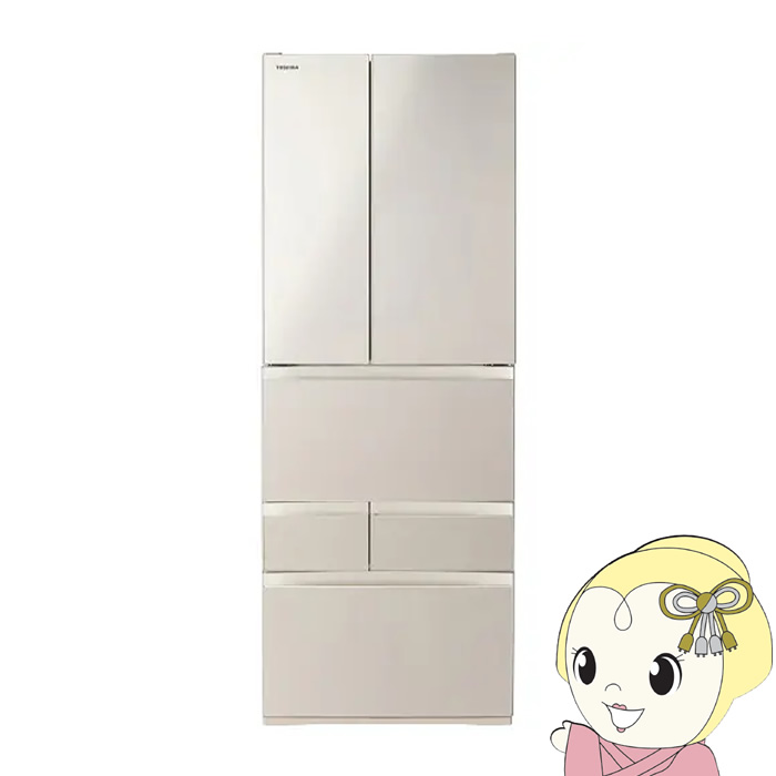 [�\�� 4�����{�ȍ~]�①�Ɂy�W���ݒu��z���� TOSHIBA 601L 6�h�A �T�e���S�[���h GR-A600FH-EC/srm