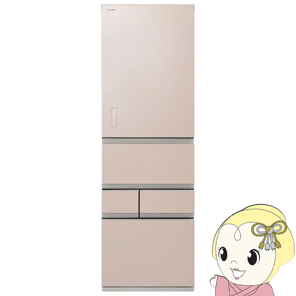 冷蔵庫 【標準設置費込】 東芝 TOSHIBA 452L 5ドア エクリュゴールド 左開き GR-Y450GTML-NS ぎおん/srm | vegeta
