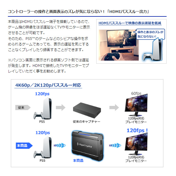 IOデータ 4K対応 HDMIキャプチャー GV-USB3/HDS/srm｜gioncard｜04