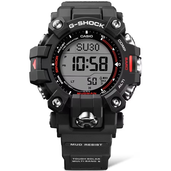 腕時計 ジーショック G-SHOCK 国内正規品  MUDMAN 電波ソーラー バイオマスプラスチック採用 GW-9500-1JF メンズ ブラック カシオ CASIO/srm｜gioncard｜02