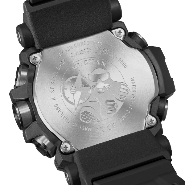 腕時計 ジーショック G-SHOCK 国内正規品  MUDMAN 電波ソーラー バイオマスプラスチック採用 GW-9500-1JF メンズ ブラック カシオ CASIO/srm｜gioncard｜05