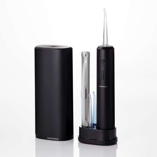 口腔洗浄器 エレコム ELECOM DENTNICS デンタルウォッシャー タンクレス 充電式 4モード IPX7 ブラック HC-JF01BK/srmの画像