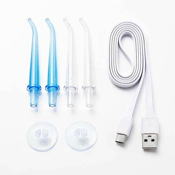 口腔洗浄器 エレコム ELECOM DENTNICS デンタルウォッシャー タンクレス 充電式 4モード IPX7 ホワイト HC-JF01WH/srmの画像