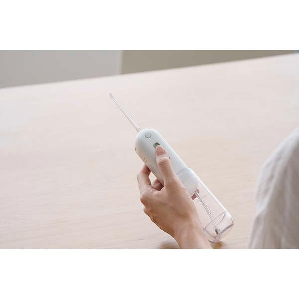 口腔洗浄器 エレコム デンタルウォッシャー DENTNICS 収納タンク 伸縮タイプ UV除菌機能 4モード IPX7 ホワイト ELECOM HC-JF02WH/srmの画像