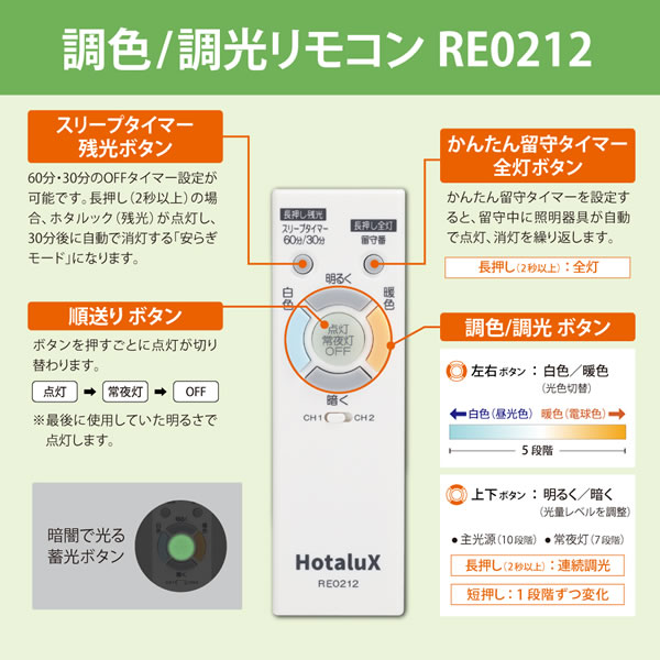 [予約]LEDシーリングライト 8畳 ホタルクス HotaluX 調色・調光 旧NEC HLDC08333SG｜gioncard｜06