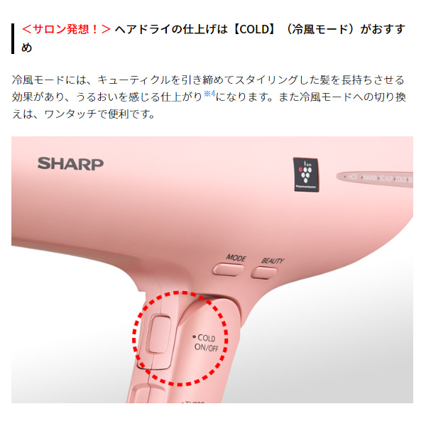 ヘアードライヤー 速乾 シャープ SHARP プラズマクラスター サーブル