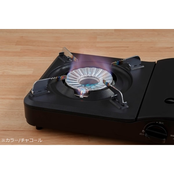 アイリスオーヤマ カセットコンロ IGC-S1-H チャコール/srm | IRIS OHYAMA | 05