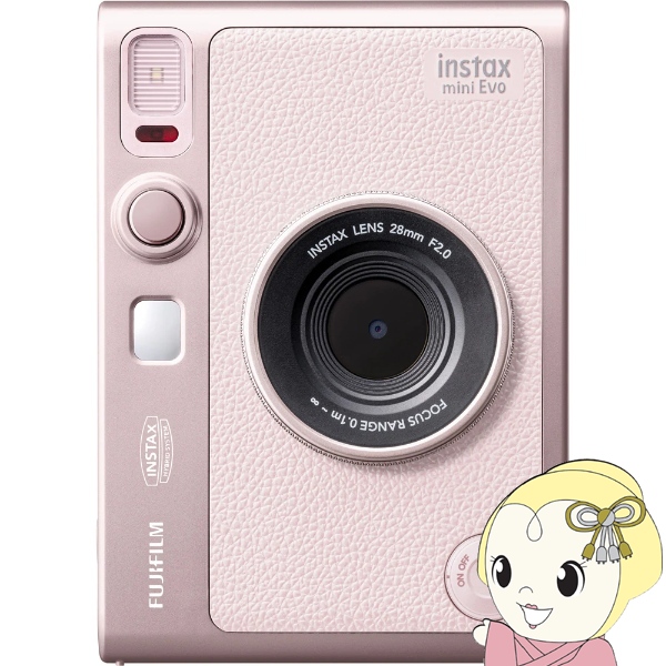 インスタントカメラ チェキ instax mini Evo ジェントルローズ 