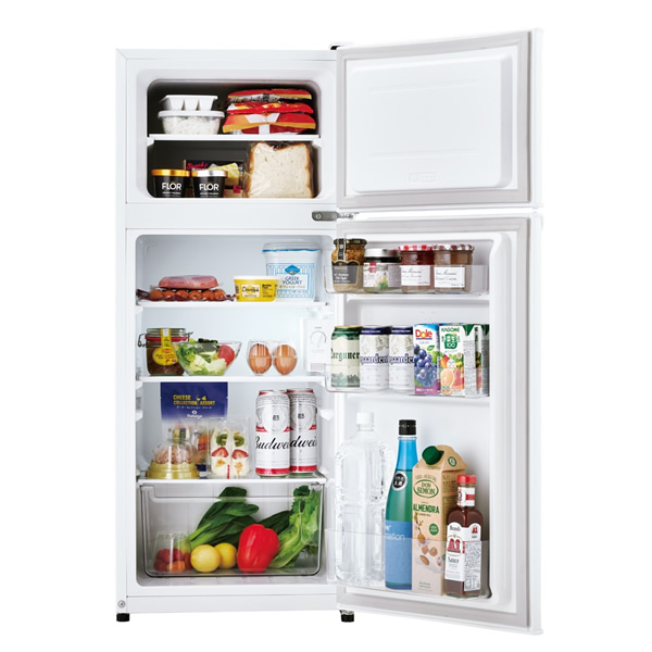 [予約]冷蔵庫 ハイアール Haier 120L 2ドア 右開き 直冷式 ホワイト JR-12A-W/srmの画像