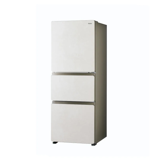 [予約 約1-2週間以降]冷蔵庫【設置込】ハイアール Haier 325L 3ドア 右開き CVシリーズ SLIMORE X  スリモアX 幅59.5cm サンドホワイト JR-CVM33A-W ぎおんの画像