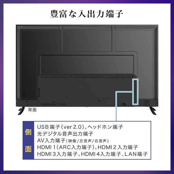 チューナーレステレビ 【標準設置費込】65型 4K対応液晶テレビ CHiQ maxzen マクスゼン CHiQ スマートテレビ 65インチ JU65G7E/srm｜gioncard｜09