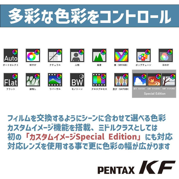 ペンタックス デジタル一眼レフカメラ PENTAX KF ボディ ブラック/srm｜gioncard｜06