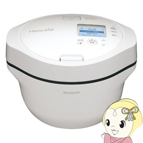 Yahoo! Yahoo!ショッピング(ヤフー ショッピング)シャープ ヘルシオ ホットクック KN-HW16H-W プレミアムホワイト SHARP 水なし自動調理鍋 無線LAN搭載 1.6L/srm