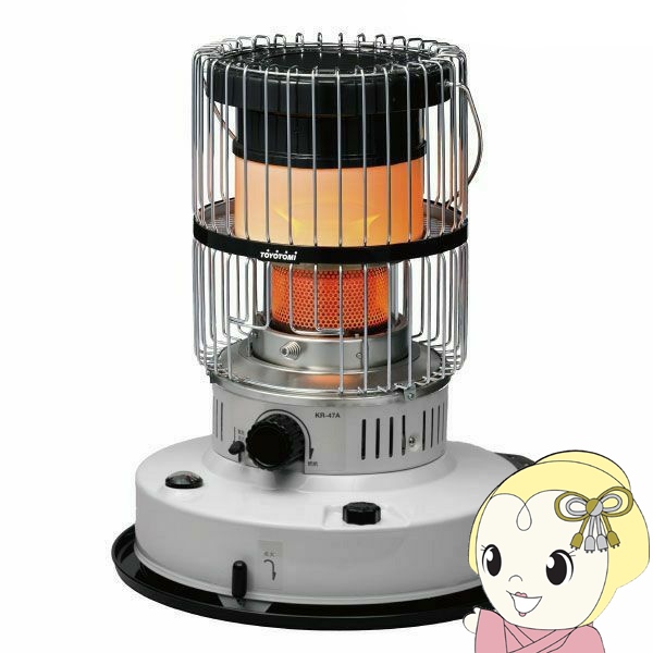 在庫限り　石油ストーブ トヨトミ TOYOTOMI ダブルクリーン対流型 ホワイト KR-47A-W 木造12畳/コンクリート17畳まで おしゃれ TOYOTOMI（トヨトミ） 石油ストーブ ダブルクリーン対流型 ホワイト KR