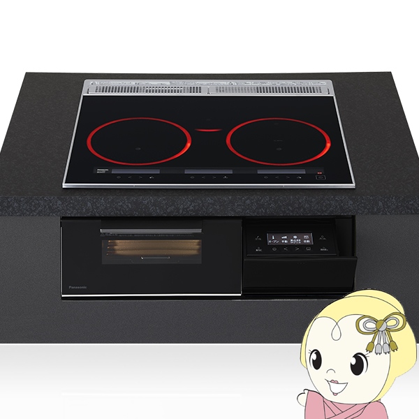 Panasonic - ビルトはたご屋IH煮炊き暖房器 パナソニック A続きもの KZ-A1M6K 黒いこと 幅60糎 3口IHシングルオール金属元素相応う/srm