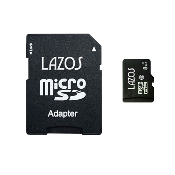 マイクロSDカード　MicroSDカード 8GB　CLASS10　Lazos　L-B8MSD10 20枚入り/srm｜gioncard｜02
